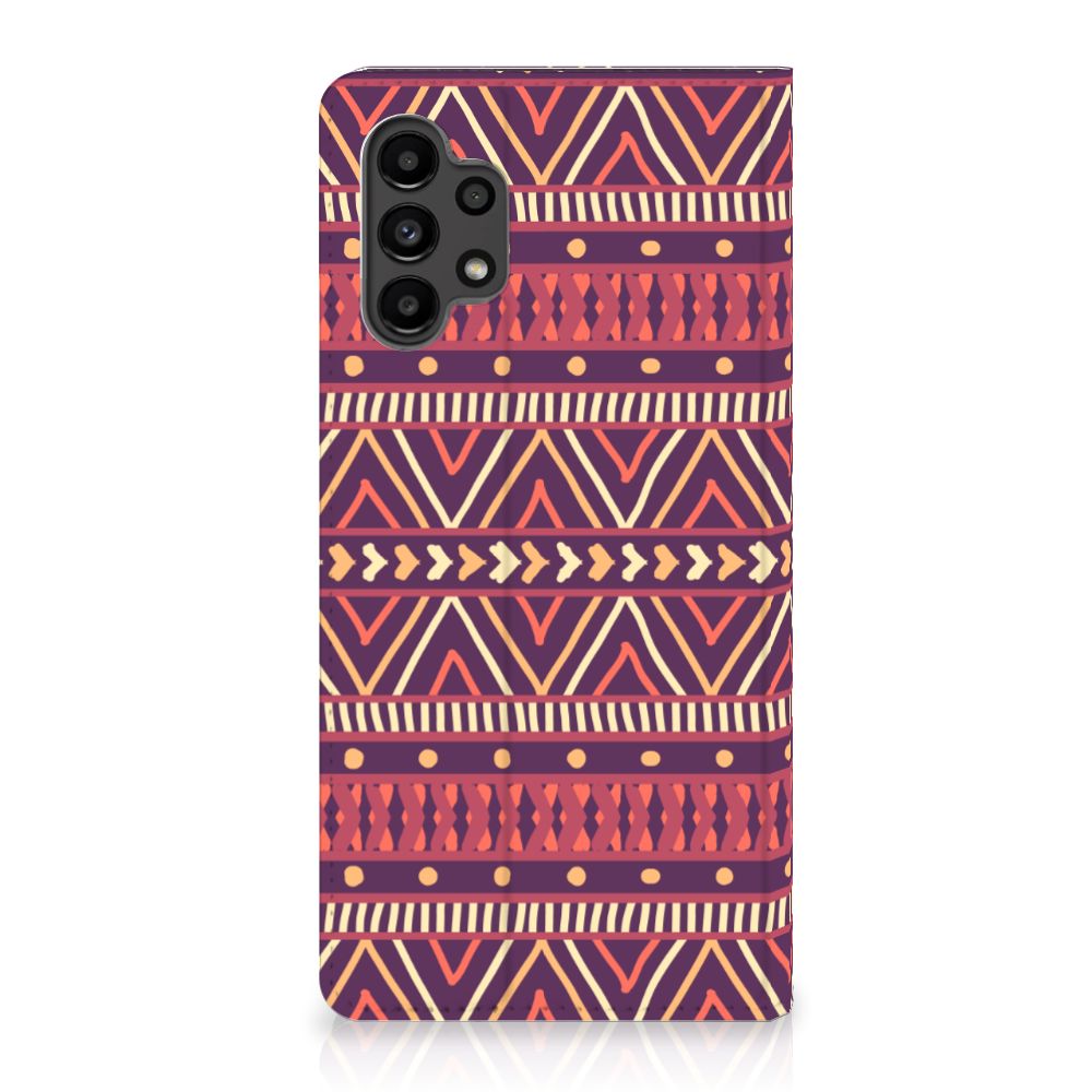 Samsung Galaxy A13 (4G) Hoesje met Magneet Aztec Paars - B2C Telecom