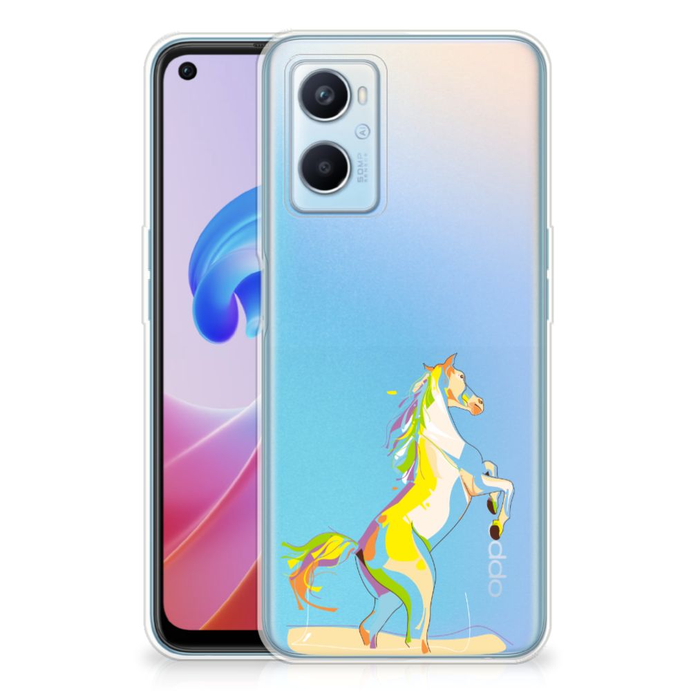 OPPO A96 | OPPO A76 Telefoonhoesje met Naam Horse Color B2C Telecom