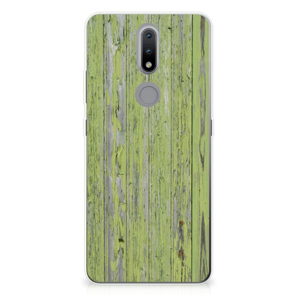 Nokia 2.4 Bumper Hoesje Green Wood