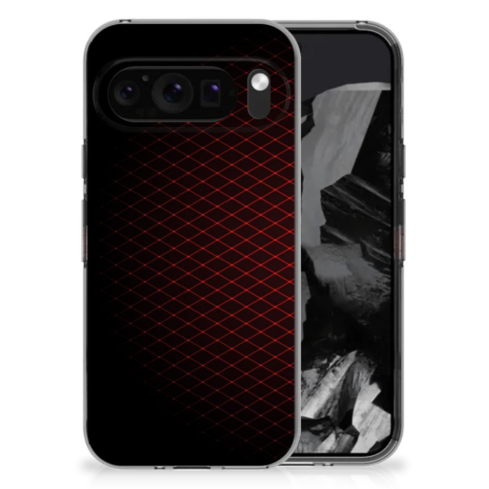 Google Pixel 9 Pro XL TPU bumper Geruit Rood