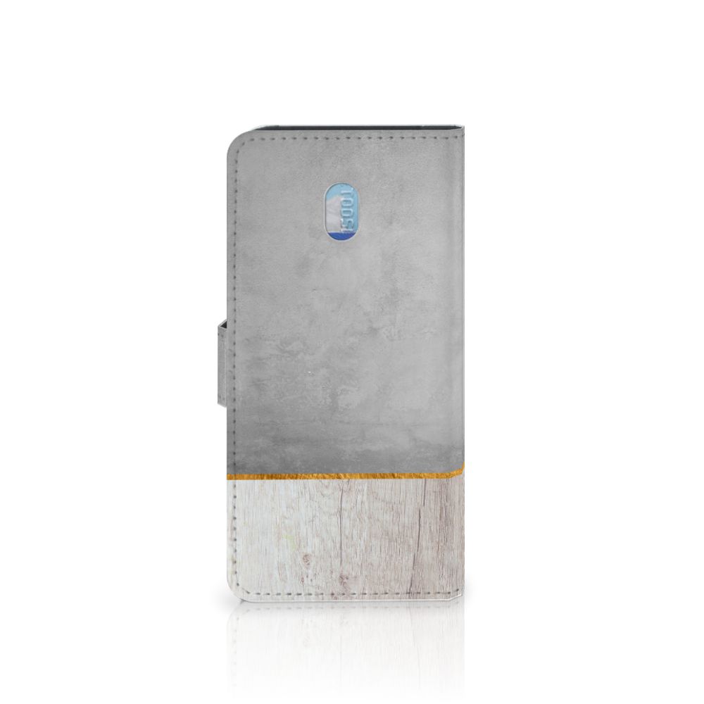 Xiaomi Redmi 8A Book Style Case Wood Concrete