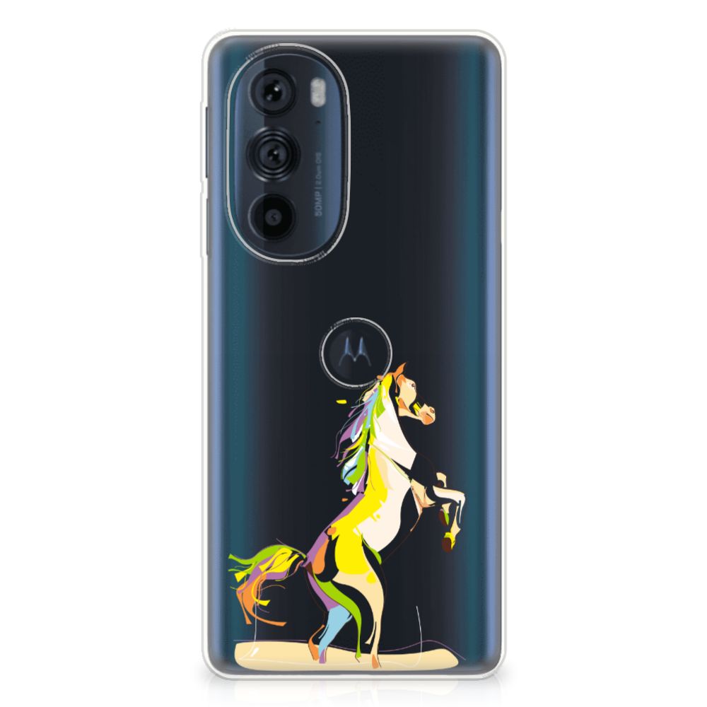 Motorola Edge 30 Pro Telefoonhoesje met Naam Horse Color B2C Telecom