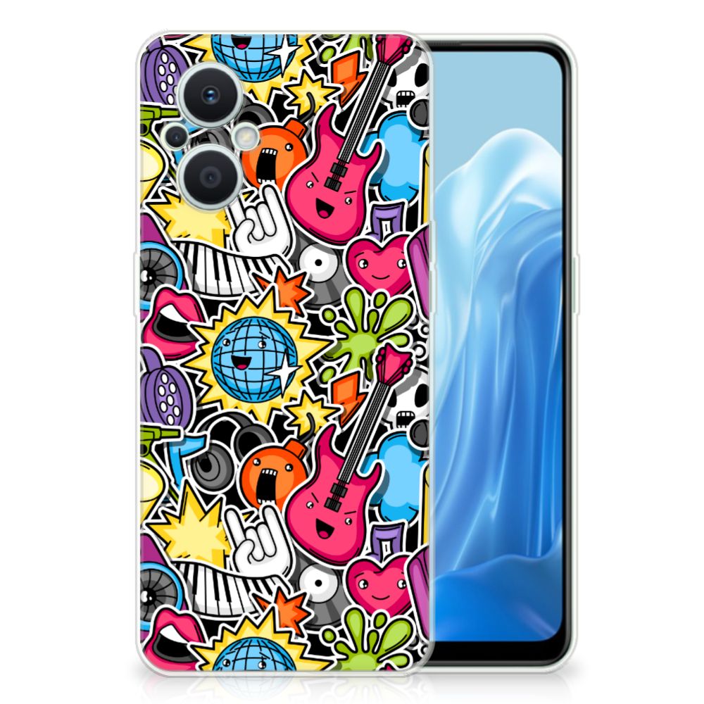 OPPO Reno8 Lite Silicone Back Cover Punk Rock B2C Telecom