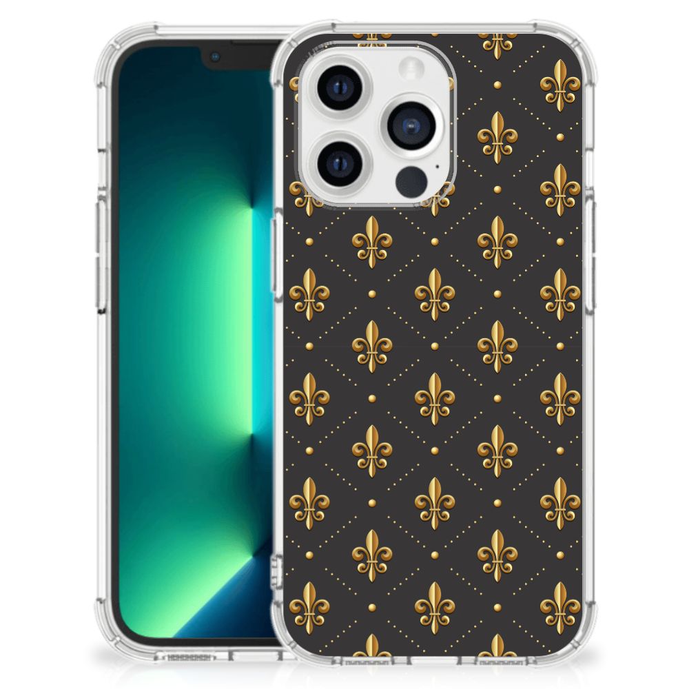 iPhone 13 Pro Max Doorzichtige Silicone Hoesje Franse Lelie - B2C Telecom