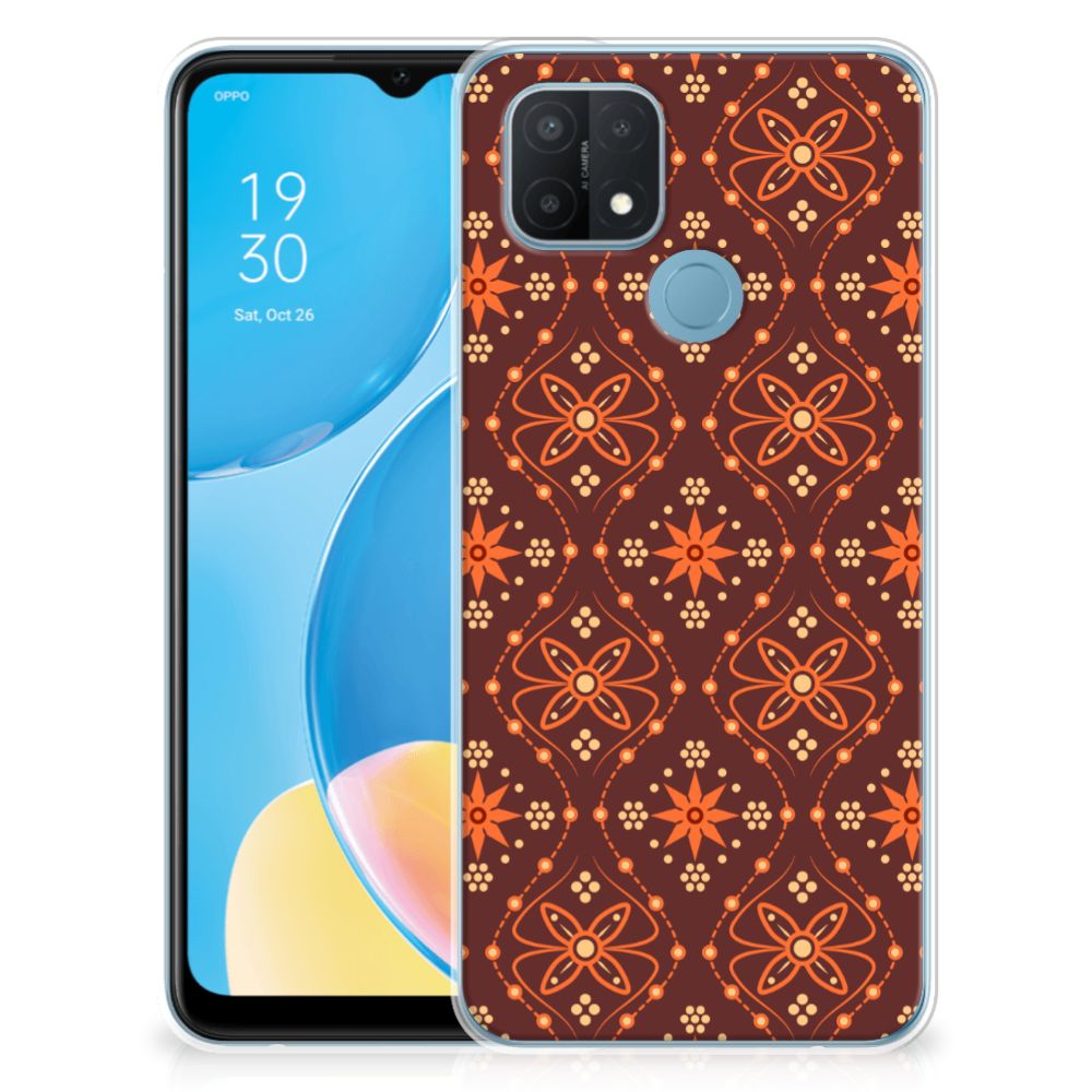 OPPO A15 TPU bumper Batik Brown B2C Telecom