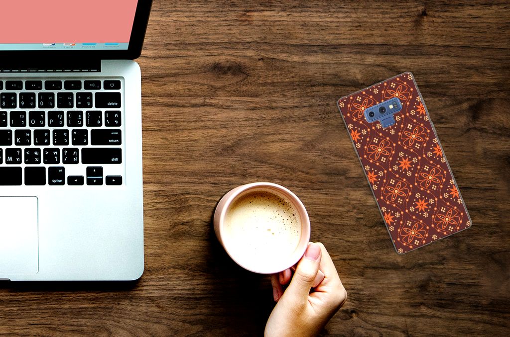 Samsung Galaxy Note 9 TPU bumper Batik Brown