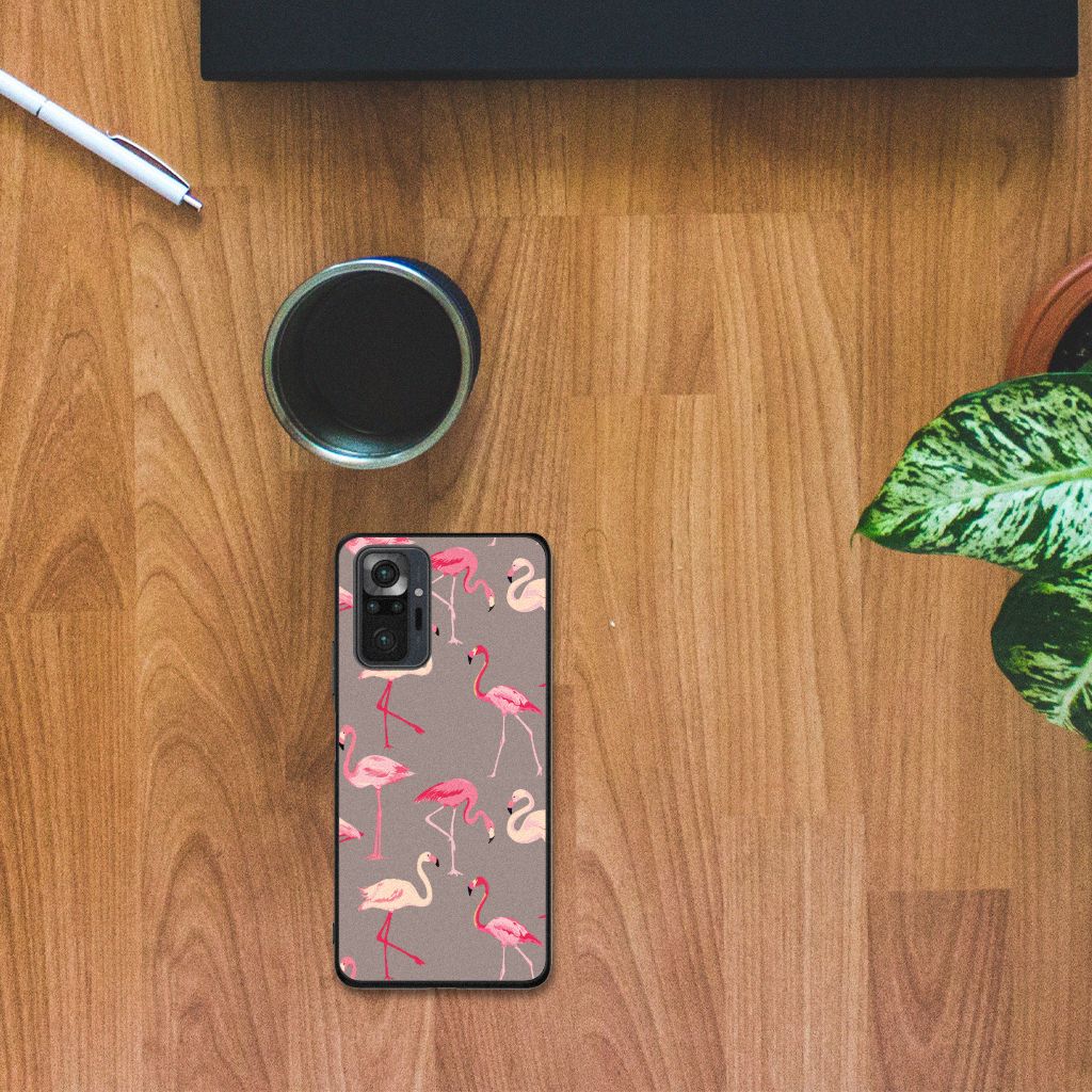 Xiaomi Redmi Note 10 Pro Dierenprint Telefoonhoesje Flamingo B2C Telecom