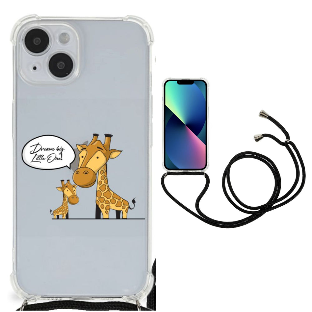iPhone 14 Stevig Bumper Hoesje Giraffe