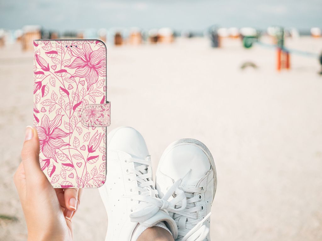 Samsung Galaxy A03s Hoesje Pink Flowers