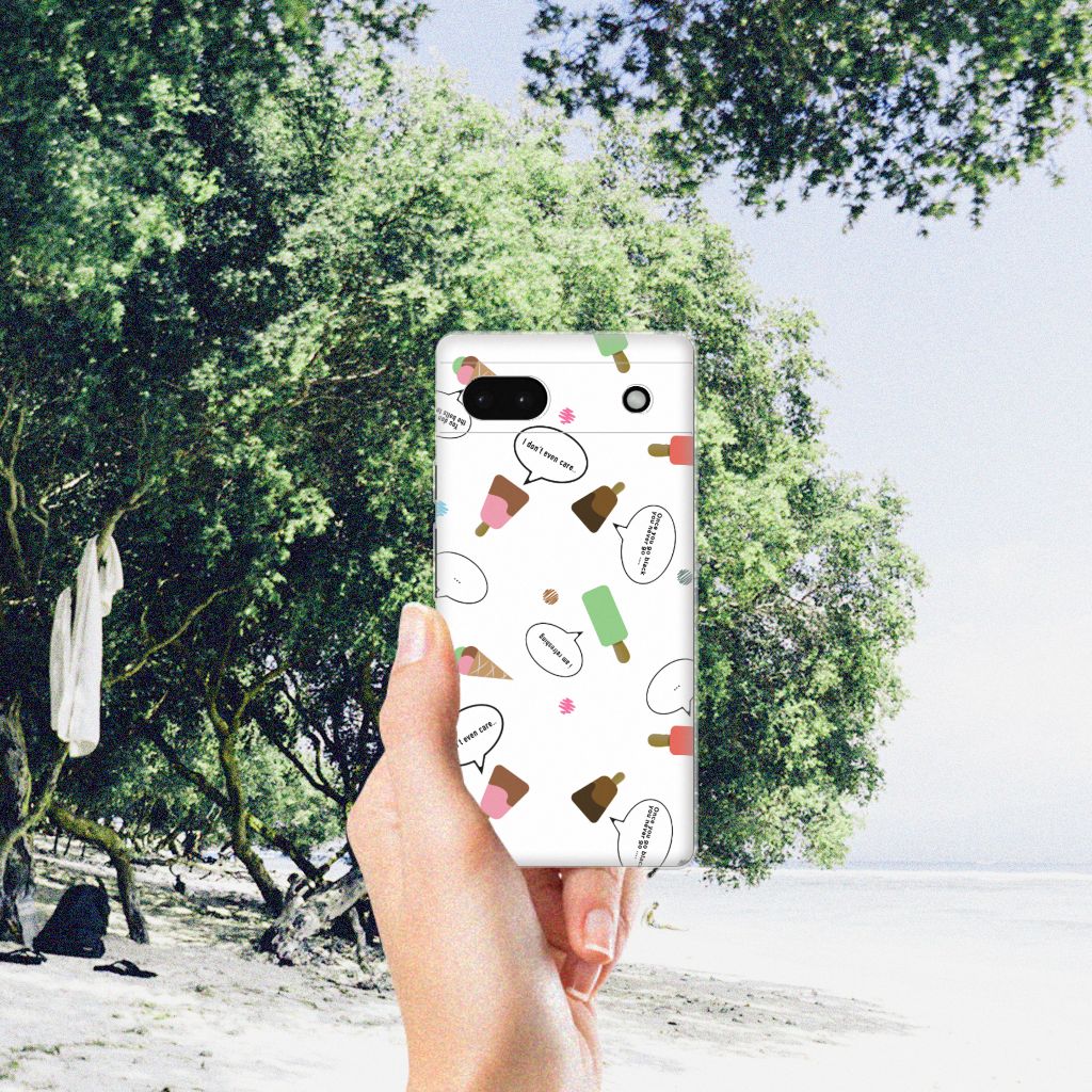 Google Pixel 6A Siliconen Case IJsjes B2C Telecom