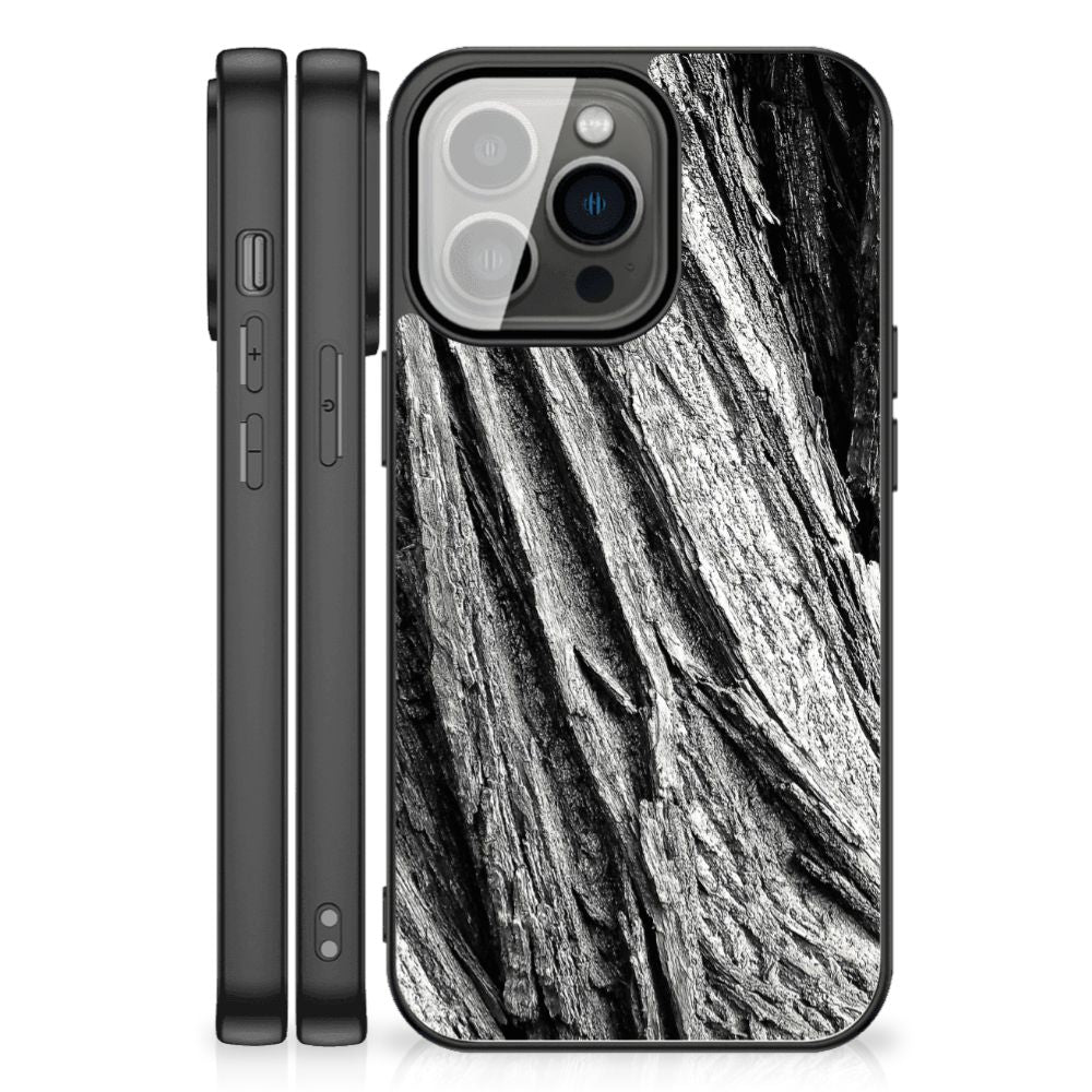 Houten Print Telefoonhoesje iPhone 13 Pro Max Boomschors Grijs B2C Telecom