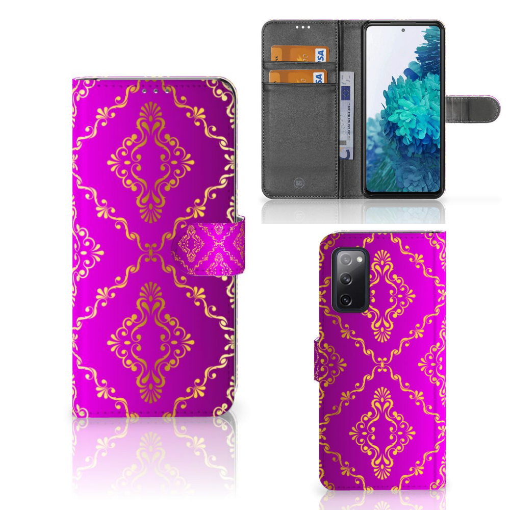 Wallet Case Samsung Galaxy S20 FE Barok Roze