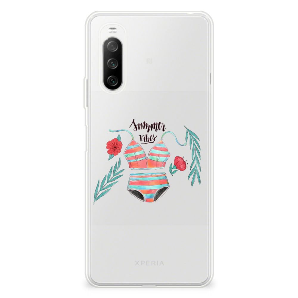 Sony Xperia 10 III Telefoonhoesje met Naam Boho Summer