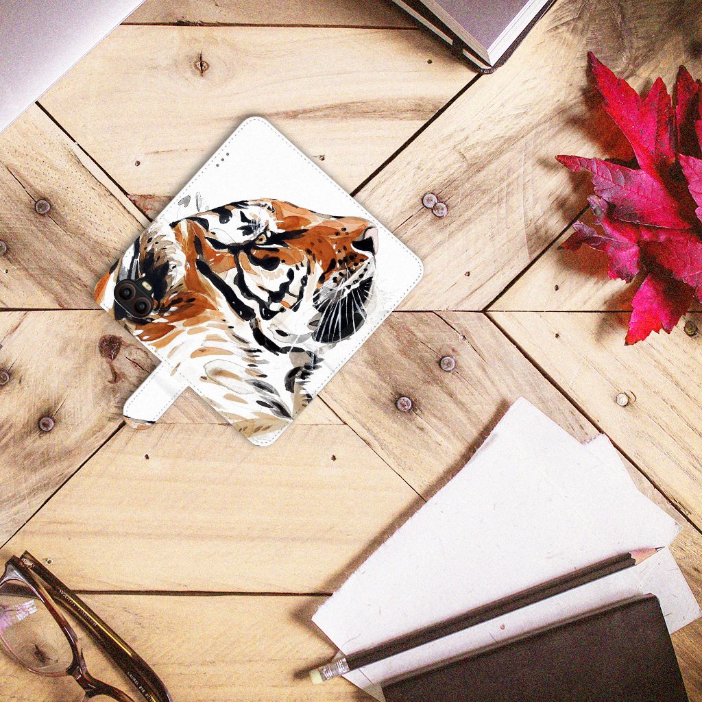Hoesje Samsung Galaxy Xcover 6 Pro Watercolor Tiger