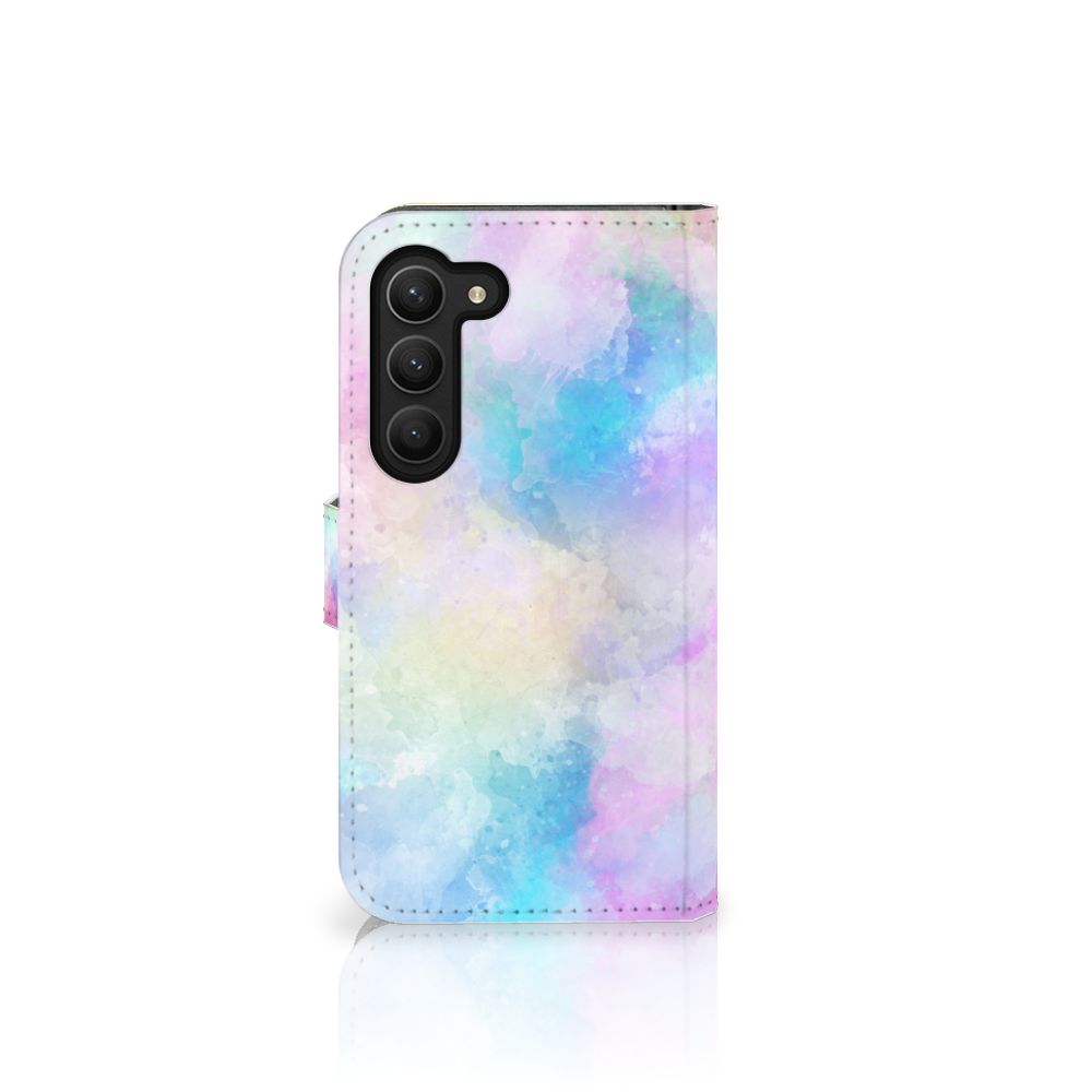 Hoesje Samsung Galaxy S23 Watercolor Light met pastelkleuren en unieke watercolor design.