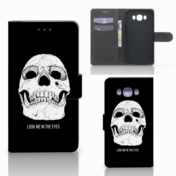 Telefoonhoesje met Naam Samsung Galaxy J7 2016 Skull Eyes