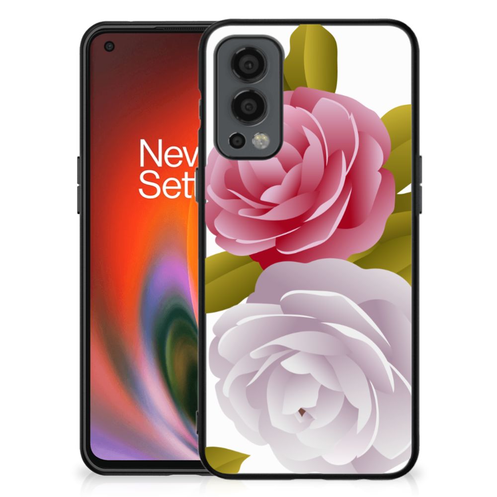 OnePlus Nord 2 Bloemen Hoesje Roses