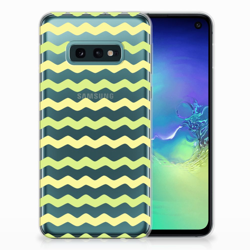 Samsung Galaxy S10e TPU bumper Waves Yellow