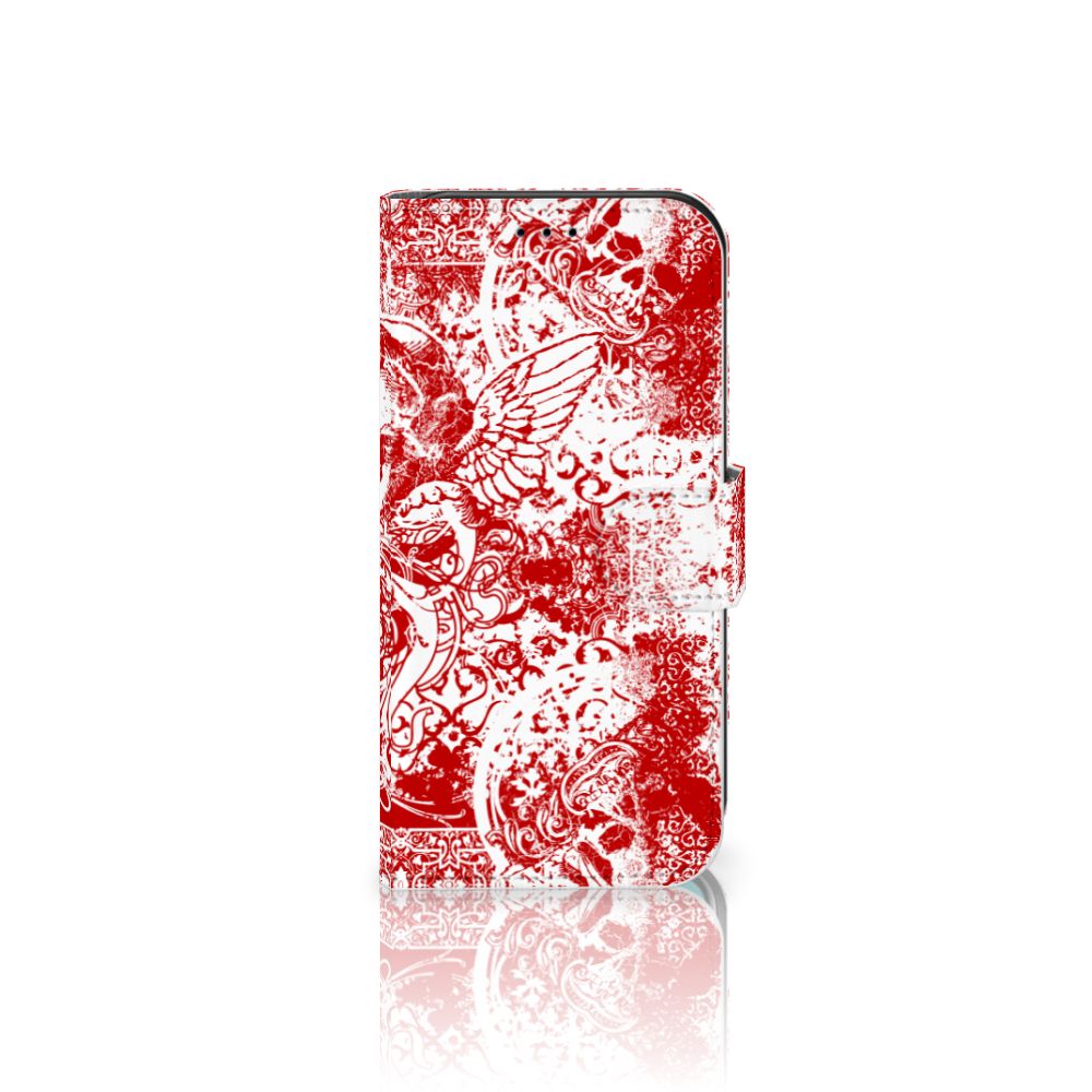 Telefoonhoesje met Naam Apple iPhone 11 Pro Angel Skull Rood