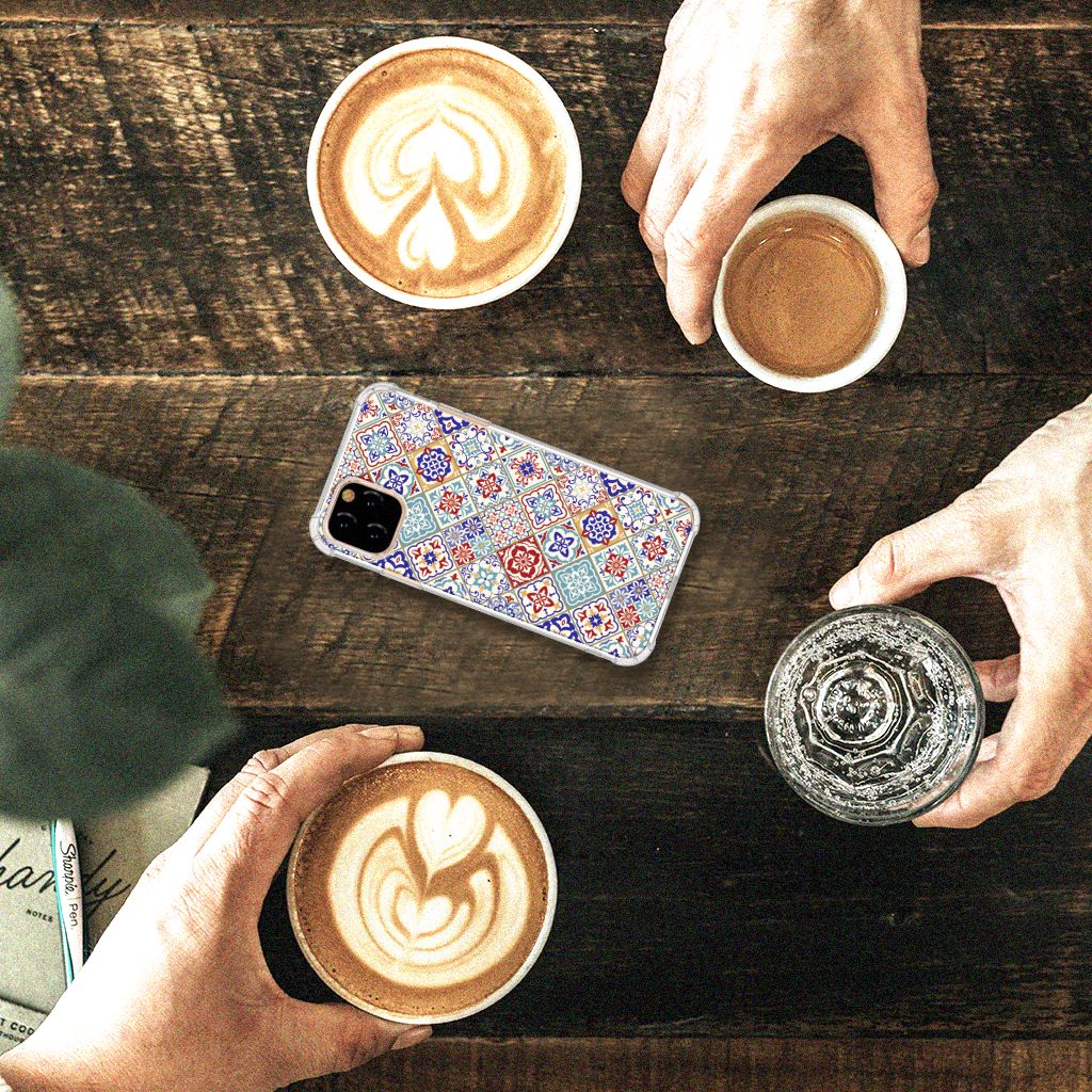 Apple iPhone 11 Pro Anti-Shock Hoesje Tiles Color
