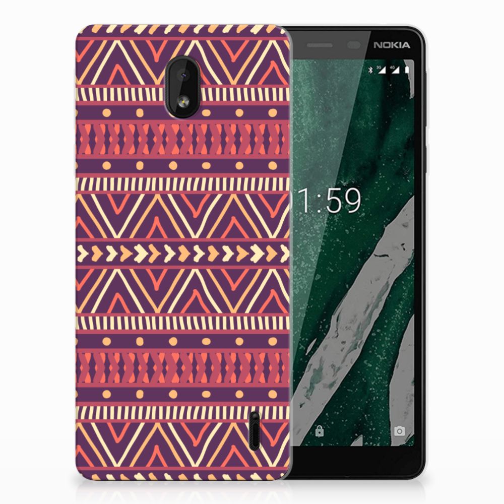 Nokia 1 Plus TPU bumper Aztec Paars