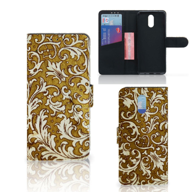 Wallet Case Nokia 2.3 Barok Goud