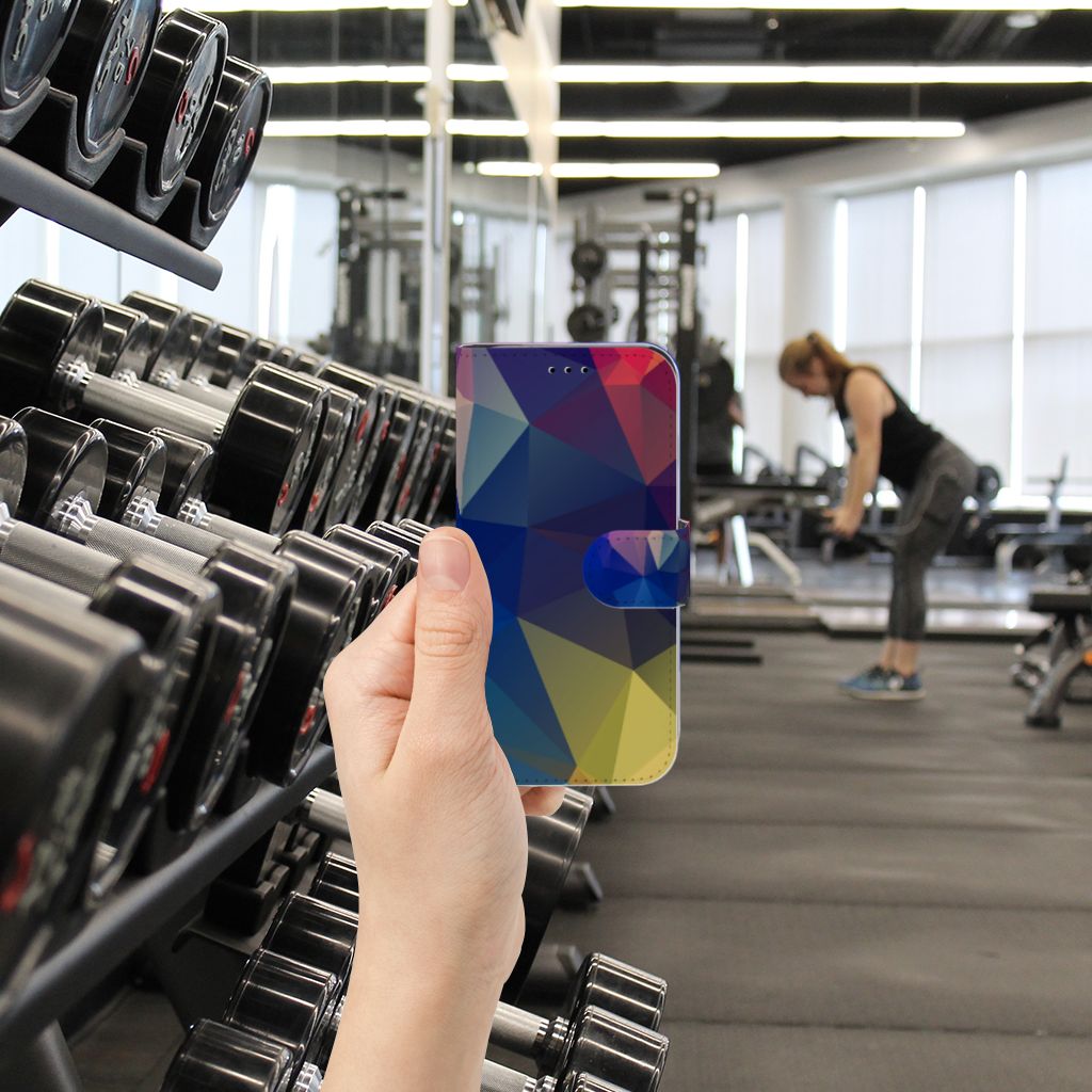 Apple iPhone X | Xs Book Case Polygon Dark