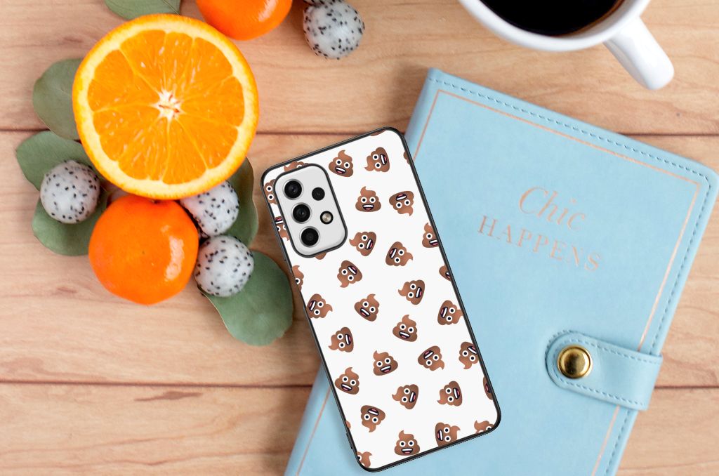 Back Case voor Samsung Galaxy A23 Poep Emojis B2C Telecom