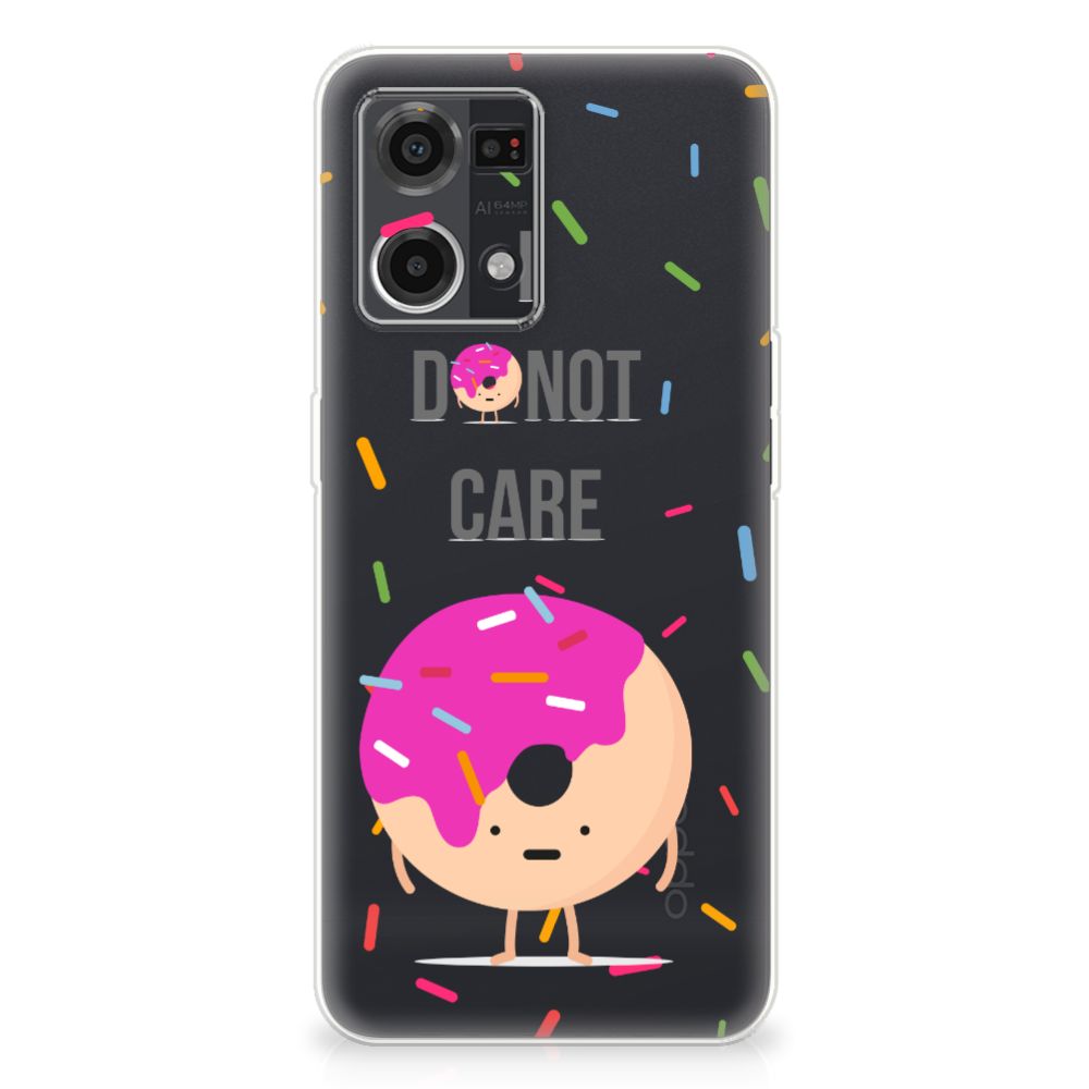 OPPO Reno7 4G Siliconen Case Donut Roze B2C Telecom