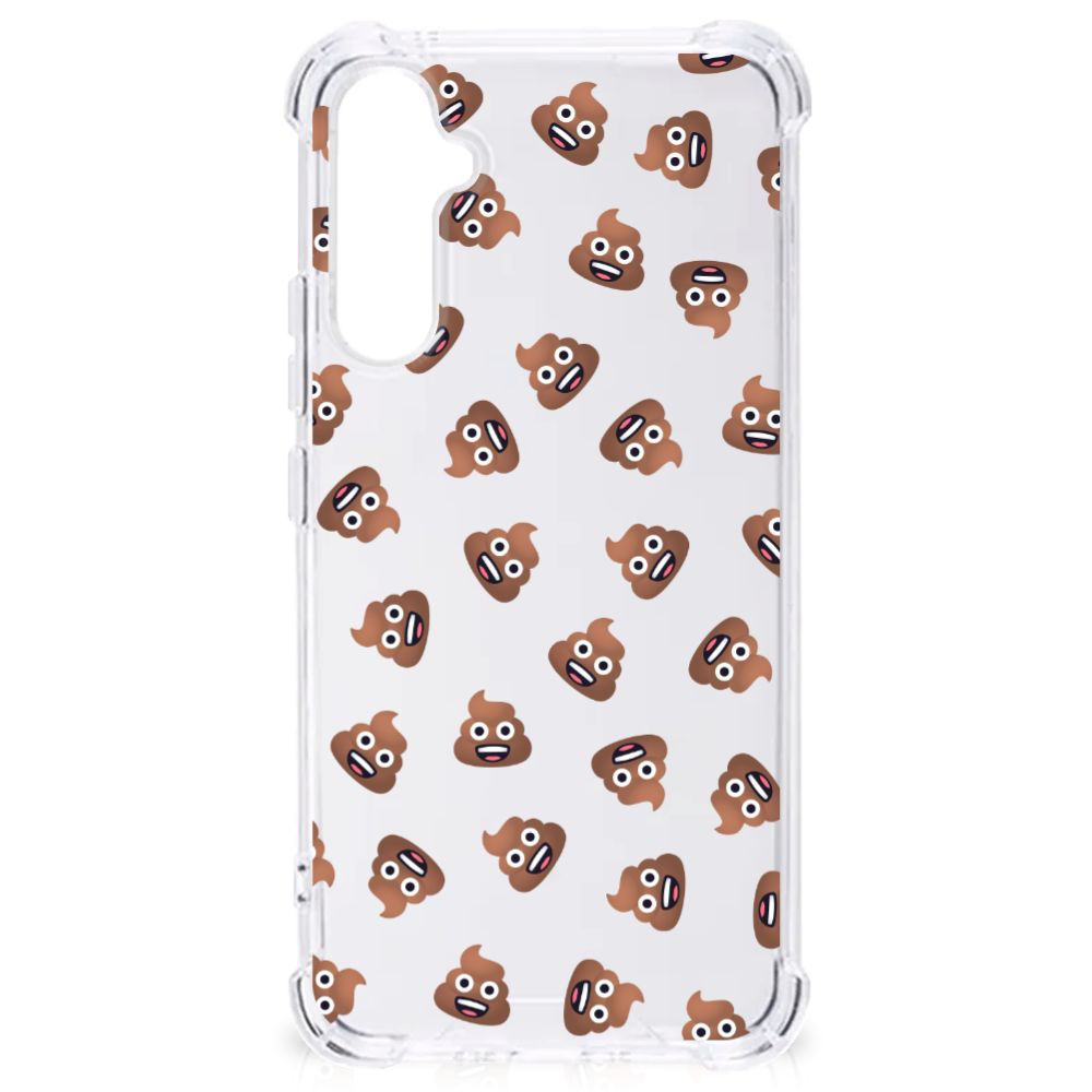 Doorzichtige Silicone Hoesje voor Samsung Galaxy A34 Poep Emojis B2C Telecom