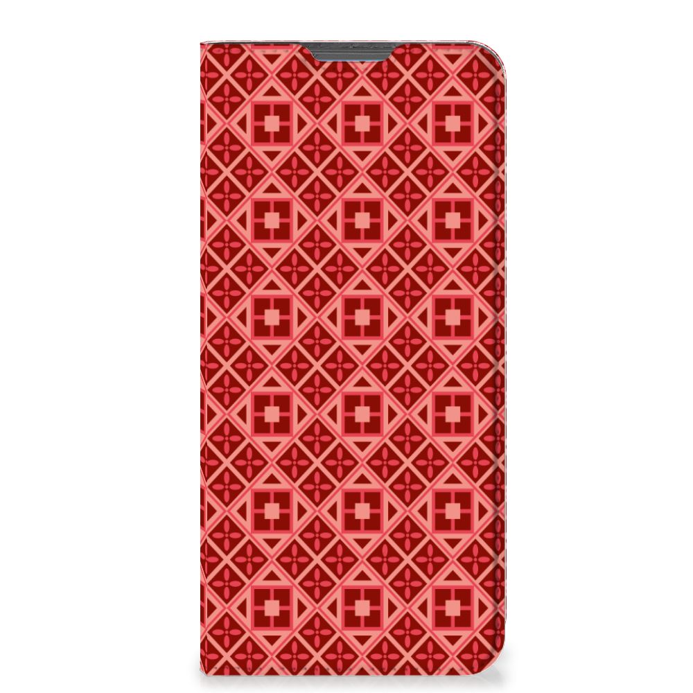 Motorola Moto E32 | Moto E32s Hoesje met Magneet Batik Rood