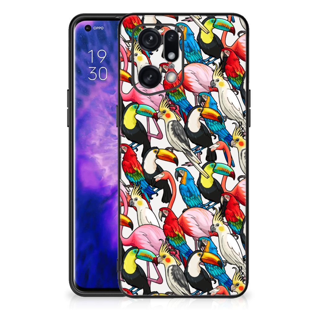 OPPO Find X5 Pro Dierenprint Telefoonhoesje Birds B2C Telecom