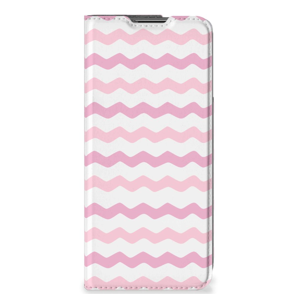 OnePlus Nord CE 2 5G Hoesje met Magneet Waves Roze - B2C Telecom