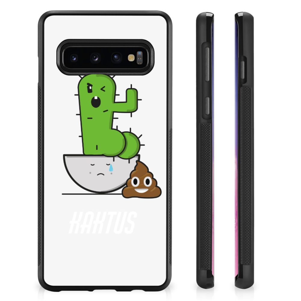 Samsung Galaxy S10+ Bumper Hoesje Cactus Poo