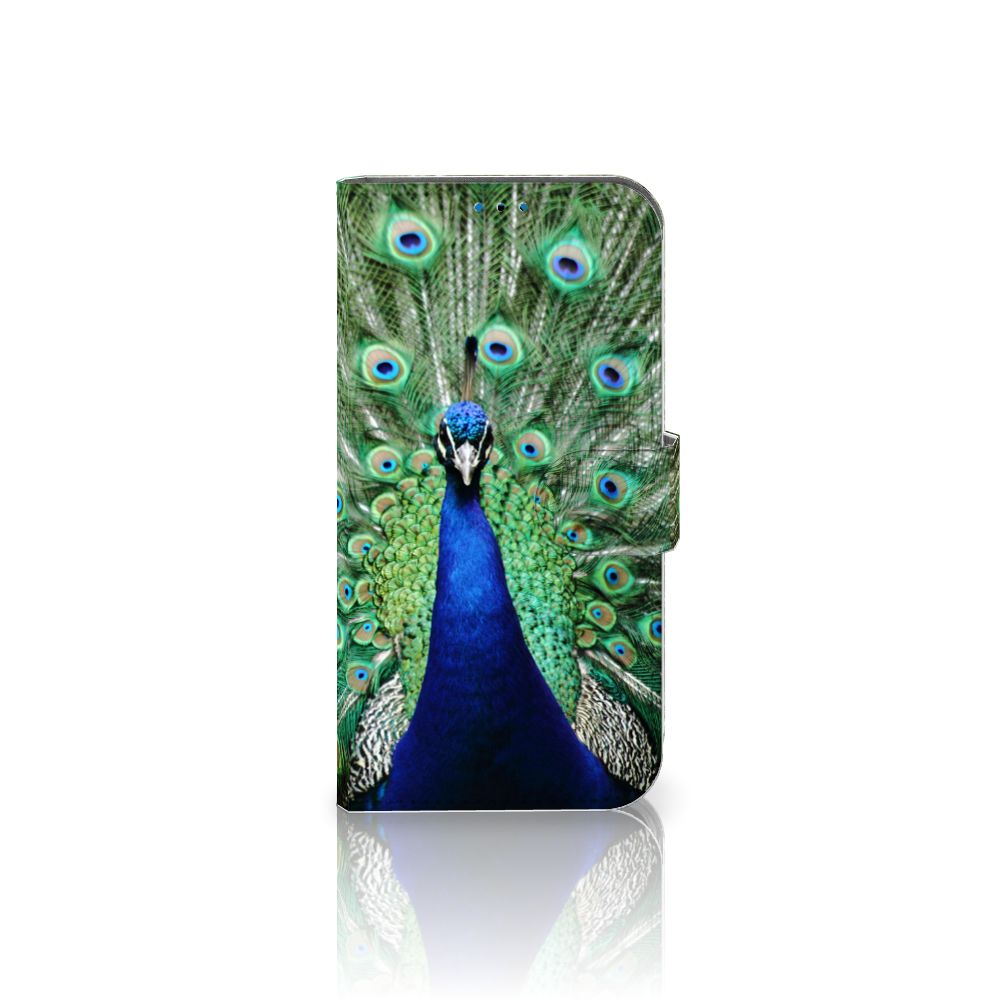 iPhone 14 Pro Telefoonhoesje met Pasjes Pauw