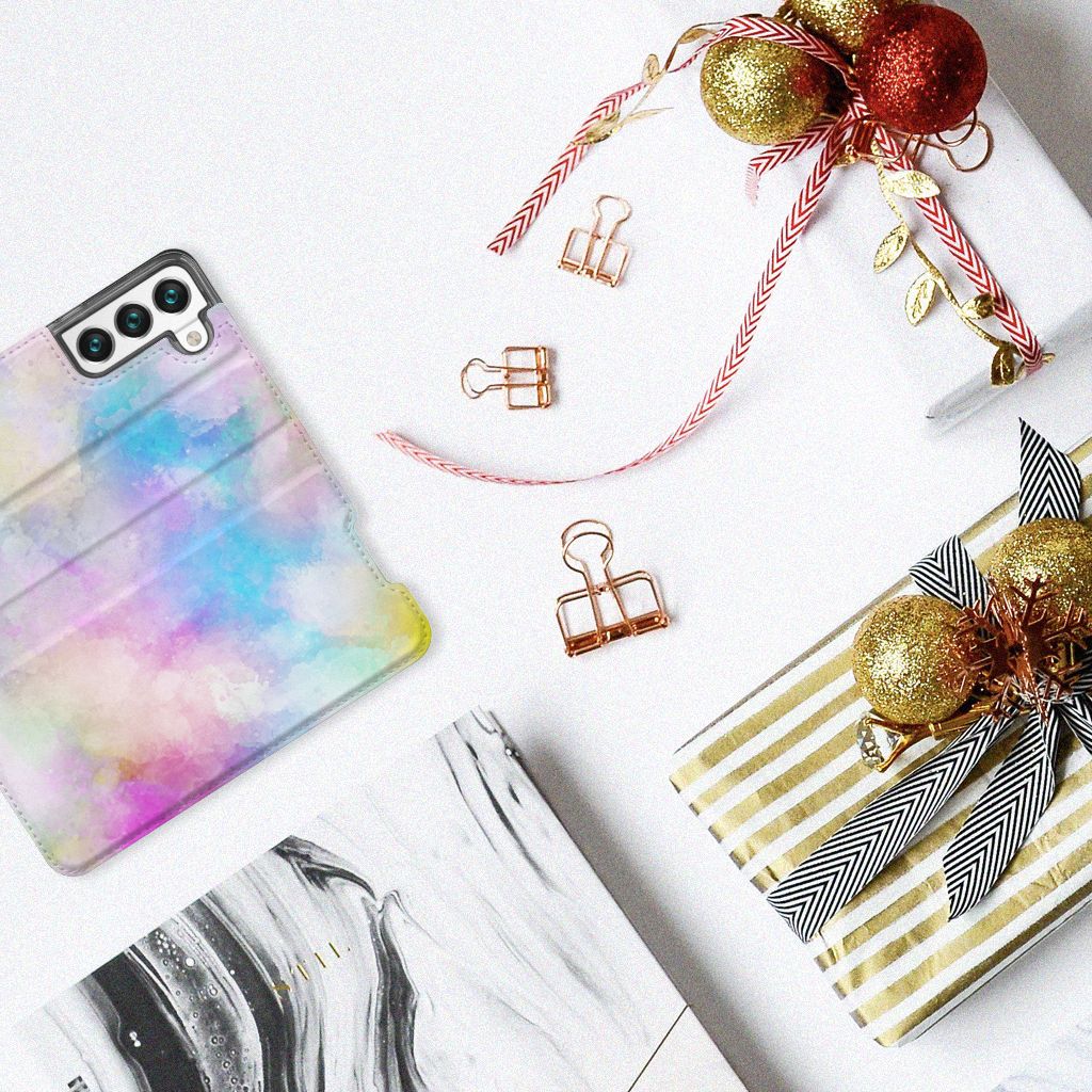 Bookcase Samsung Galaxy S22 Watercolor Light - B2C Telecom