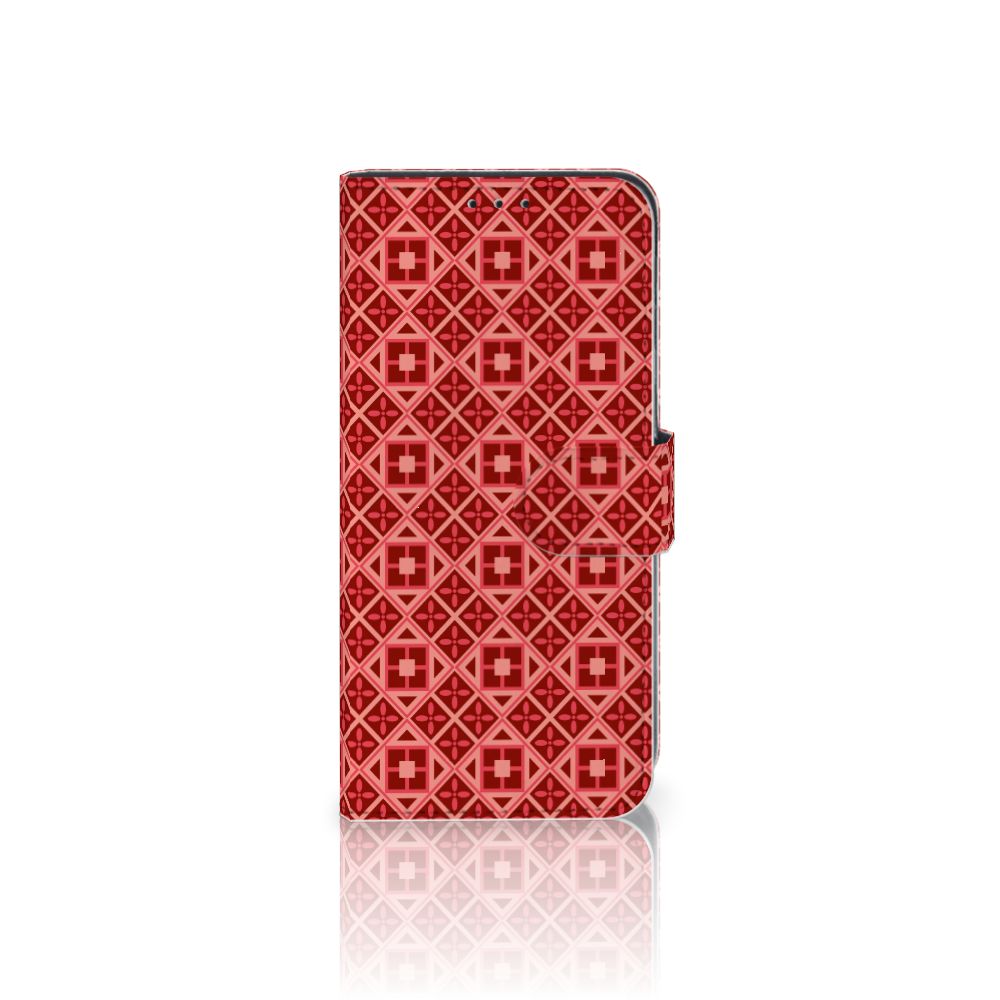 Samsung Galaxy M10 Telefoon Hoesje Batik Rood