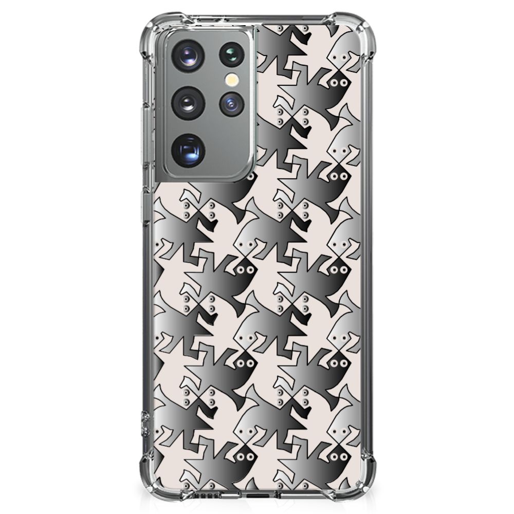 Samsung Galaxy S21 Ultra Case Anti-shock Salamander Grey B2C Telecom