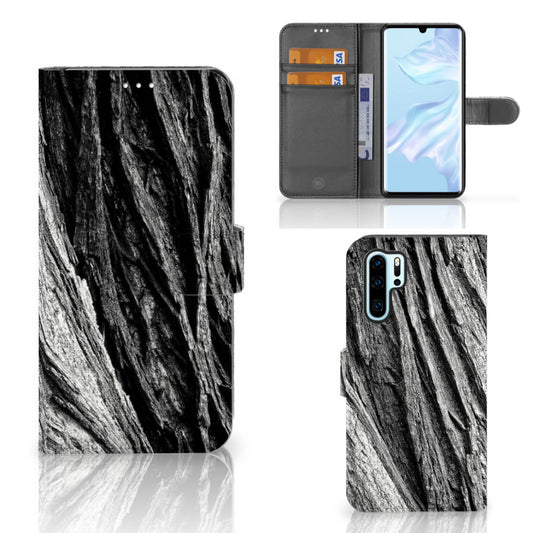 Book Style Case Huawei P30 Pro Boomschors Grijs