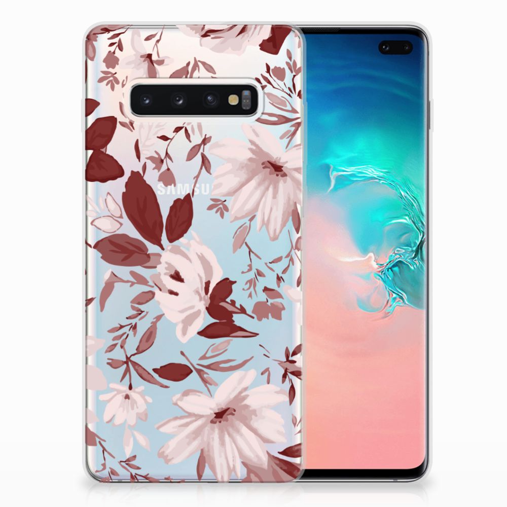 Hoesje maken Samsung Galaxy S10 Plus Watercolor Flowers