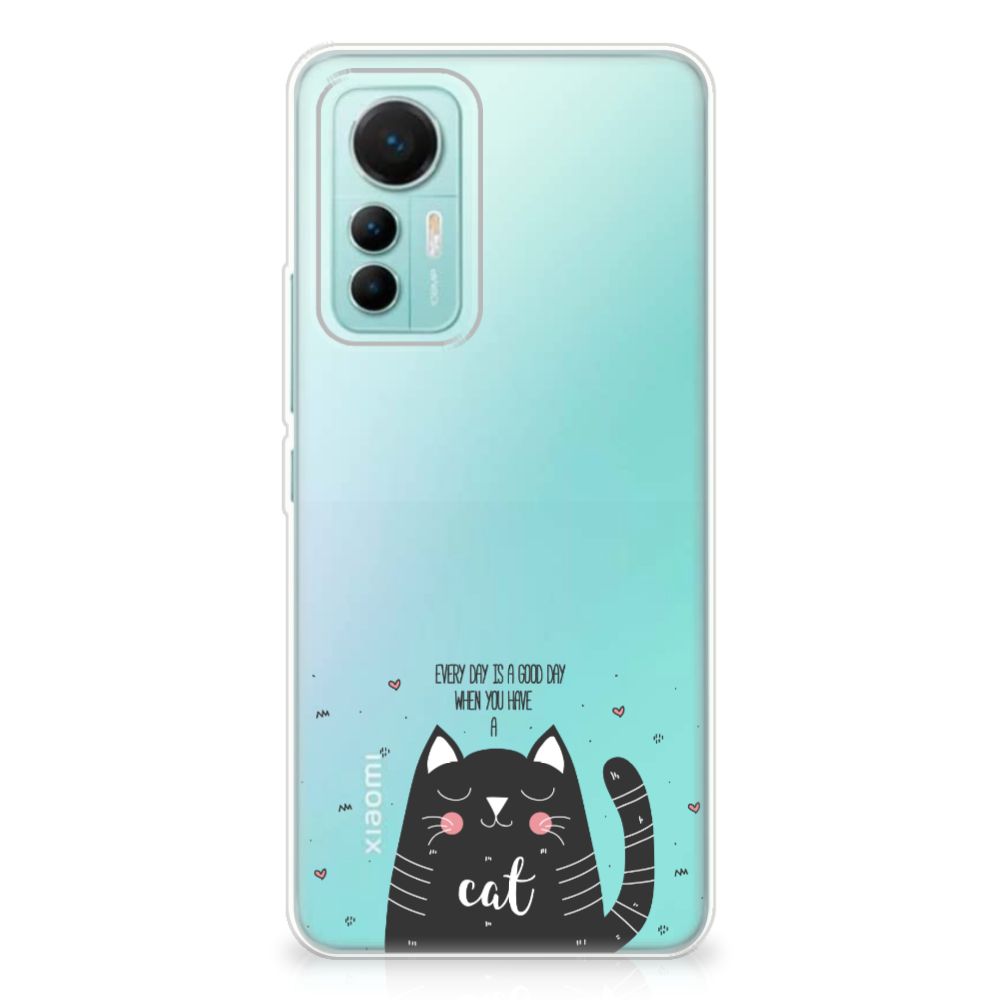 Xiaomi 12 Lite Telefoonhoesje met Naam Cat Good Day B2C Telecom