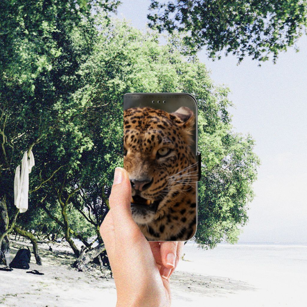Apple iPhone 11 Pro Telefoonhoesje met Pasjes Luipaard