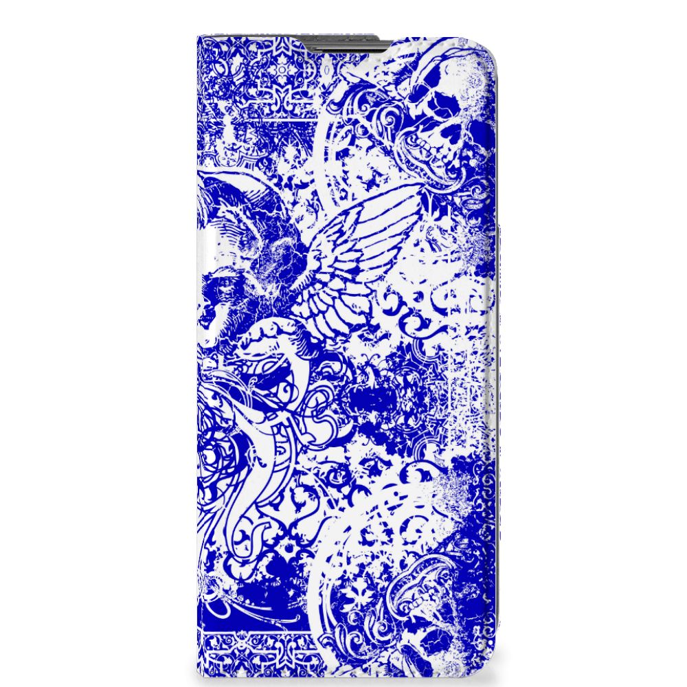 Mobiel BookCase OnePlus Nord CE 2 5G Angel Skull Blauw - B2C Telecom