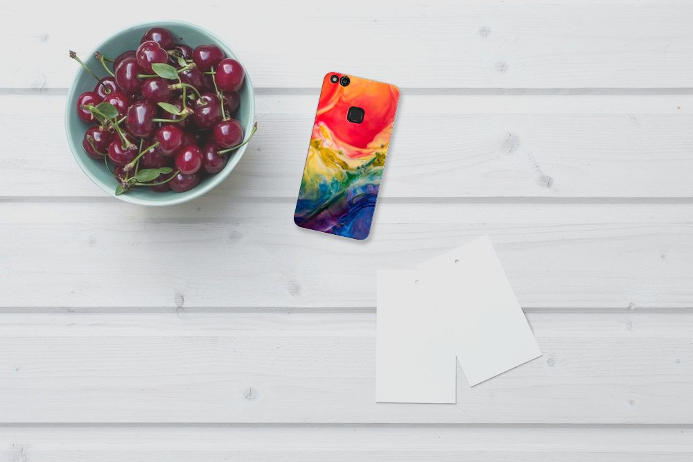 Hoesje maken Huawei P10 Lite Watercolor Dark