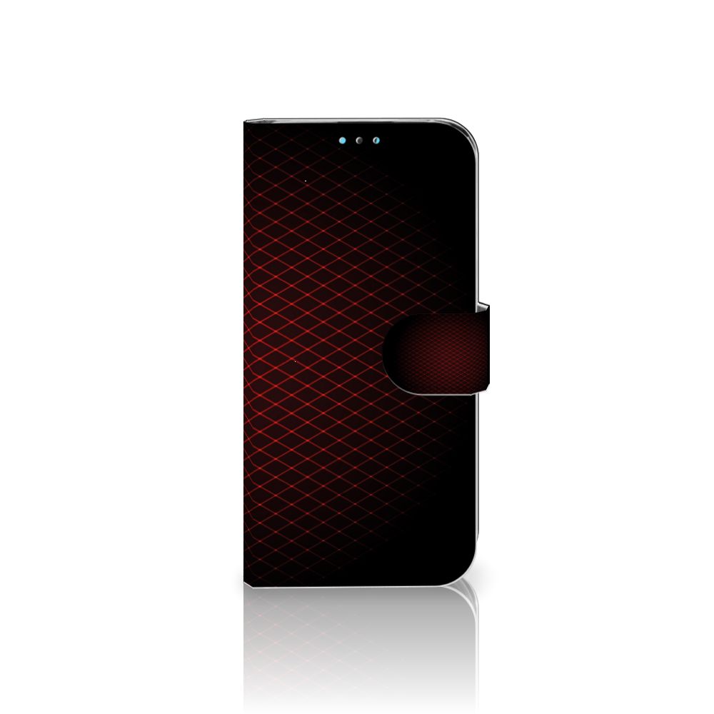 Huawei Y5 (2019) Telefoon Hoesje Geruit Rood