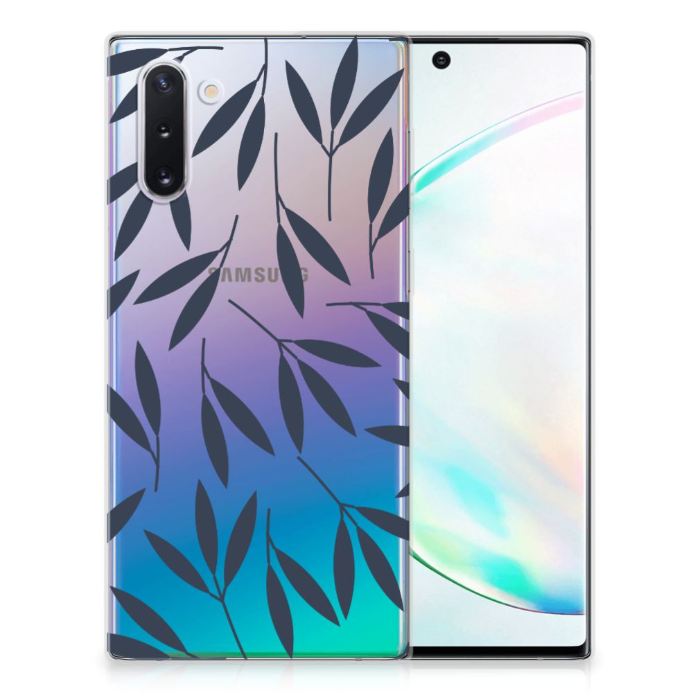 Samsung Galaxy Note 10 TPU Case Leaves Blue