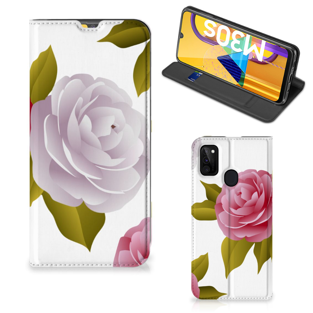 Samsung Galaxy M30s | M21 Smart Cover Roses - B2C Telecom