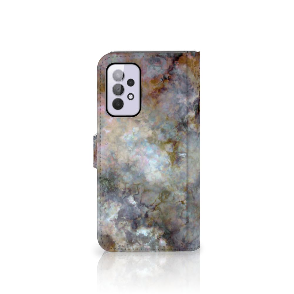 Samsung Galaxy A33 5G Bookcase Marmer Grijs