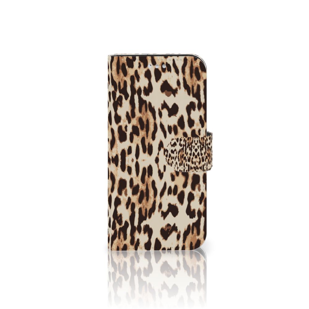 Samsung Galaxy S7 Telefoonhoesje met Pasjes Leopard