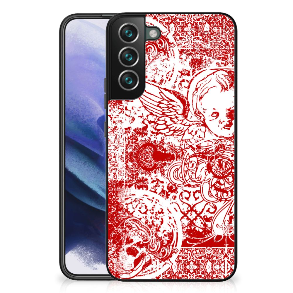Telefoonhoesje Samsung Galaxy S22 Plus Angel Skull Rood B2C Telecom